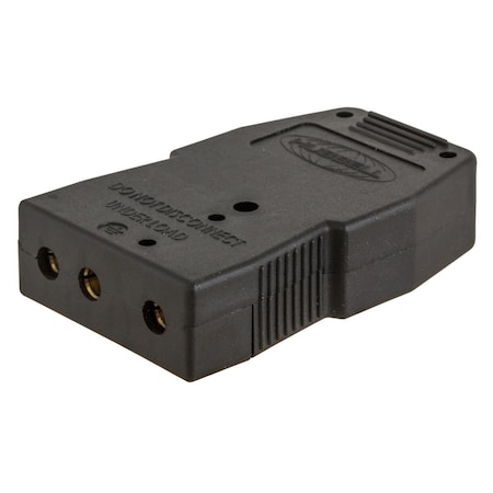 Hubbell Wiring Device-Kellems Pin & Sleeve Receptacle, 20 A, 125V AC, Screw Terminals Wire Connection Type Black HBL20SPF
